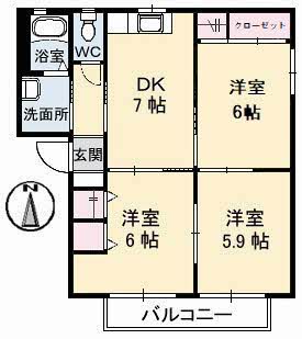 グランコート浅野 B棟 B0201号-15
