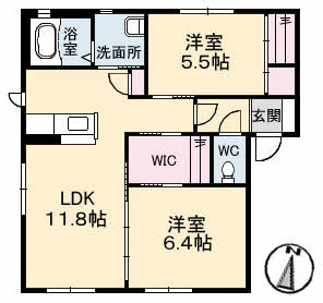 フルーツランド　Ａ棟 A0102号-2