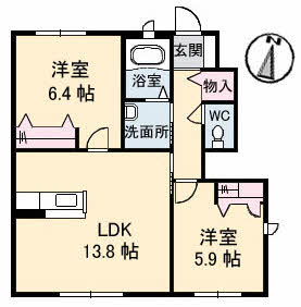 フルーツランド　Ｂ棟 B0101号-2