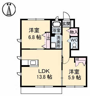 パインテイル D棟 D0102号-16