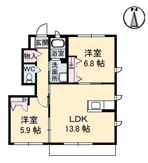 パインテイル　Ｂ棟 B0101号-16
