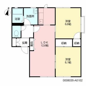 ディアス吉田　Ａ棟　＊＊ A0102号室