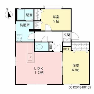 ディアス恒久　Ｂ棟　＊ B0102号-16