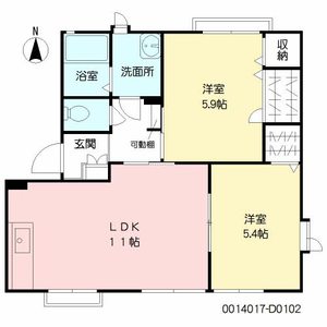 デュープレックス小池原　Ｄ棟　＊＊ D0102号室