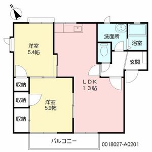 クレール新春日　Ａ棟　＊＊ A0201号-16