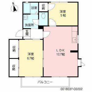 クレール新春日　Ｃ棟　＊＊ C0202号-16