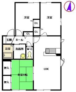 Ｋフラット　Ｃ棟 C0102号-2