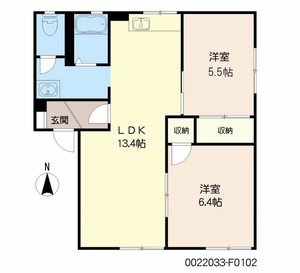 レーベンハイツ　Ｆ棟　＊ F0102号-2