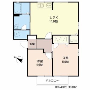 フィールドコート本城 D棟 D0102号-14