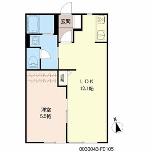 サンクチュアリー久留米Ⅵ　＊＊ F0105号室