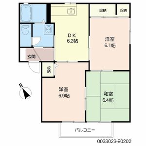 アローフィールド甘木　Ｅ棟 E0202号室