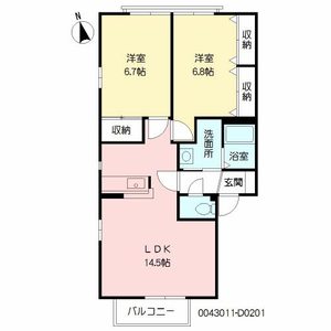 ラフィネ・香嵐　Ｄ棟　＊ D0201号-16