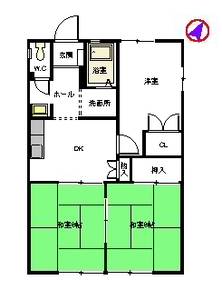 ドミール谷口　Ｂ棟　＊＊ B0101号室