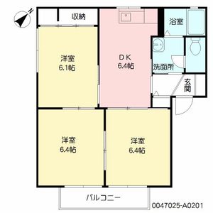 アーバンハイツ　Ａ棟　＊＊＃ A0201号室