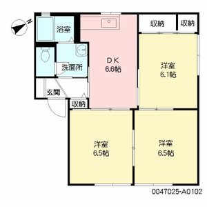 アーバンハイツ　Ａ棟　＊＊＃ A0102号室