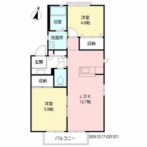 美し浜　Ｄ棟　＊ D0101号室