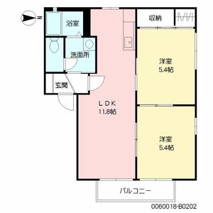 プラムハイツ　弐番館　＊ B0202号室