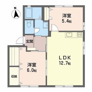 ディアスウエスト　Ｂ棟　＊＊ B0101号-16