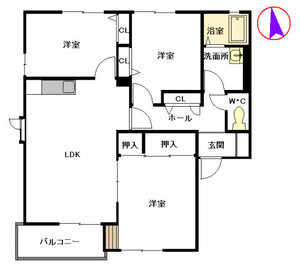 グリーンパーク’９６　Ｂ棟　＊ B0101号-16