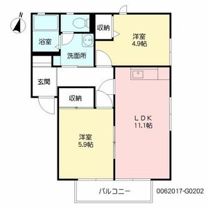 グリーンパーク’９６　Ｇ棟　＊ G0202号室