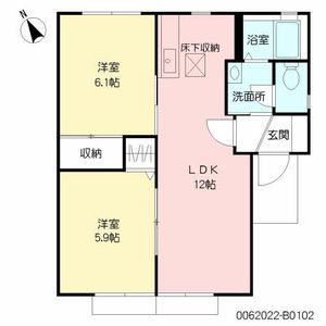アンジェリカ　Ｂ棟 B0102号-2