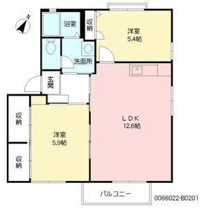 ディアスイーストⅡ B棟 ** B0201号-15