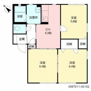 アメニティ２１　Ａ棟　＊＊ A0102号-16