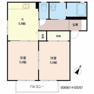 レガート外町　Ｇ棟 G0201号室