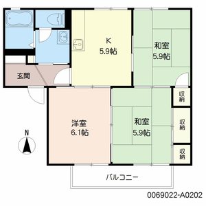 アルカディア　Ａ棟　＊＊ A0202号-2