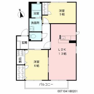 リバーサイドⅡ　Ｂ棟 B0201号-2