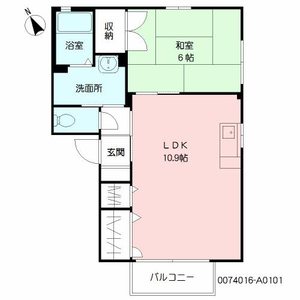 シャトルＭ　＊＊ A0101号室