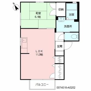 シャトルＭ　＊＊ A0202号室