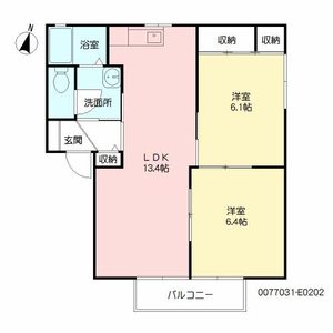 リジェール尾倉パートⅡ　Ｅ棟　＊ E0202号室