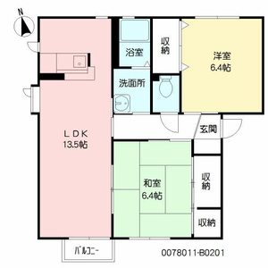グローブ・たかの　Ｂ棟　＊＊ B0201号-16