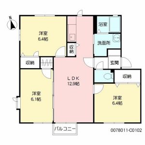 グローブ・たかの　Ｃ棟　＊＊ C0102号-16