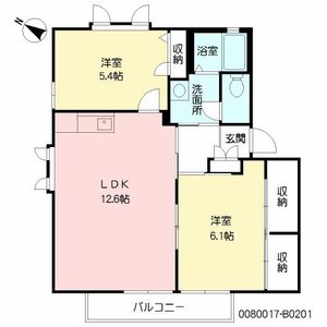 サニーパル　Ｂ棟　＊＊ B0201号室