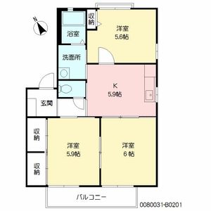 パットターンヒルズⅡ B棟 B0201号-15