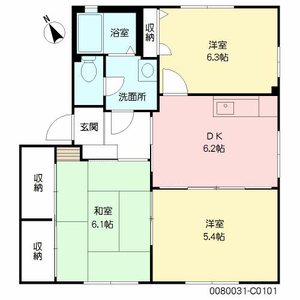 パットターンヒルズⅡ　Ｃ棟 C0101号室