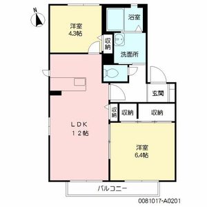 マリンコート　Ａ棟　＊＊ A0201号室