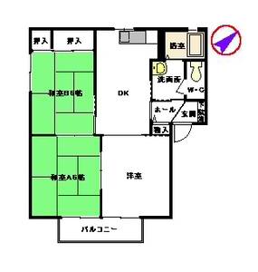 サープラス若久　Ｂ棟　＊＊ B0201号室