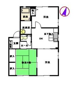 ハイラーク甘木　Ｆ棟　＊＊ F0101号室