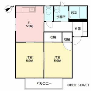 フォーレス三城　Ｂ棟　＊＊ B0201号室