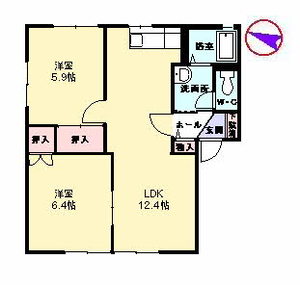 ハイラーク甘木　Ｄ棟　＊＊ D0101号室