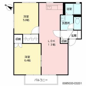 ハイラーク甘木　Ｃ棟　＊＊ C0201号室