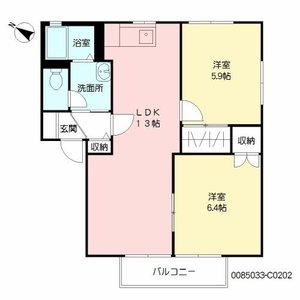 ハイラーク甘木　Ｃ棟　＊＊ C0202号室