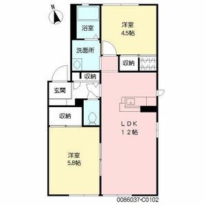 シャルム・Ｋ　Ｃ棟　＊＊ C0102号室