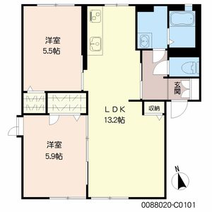 プリモキミ　Ｃ棟　＊＊ C0101号-16