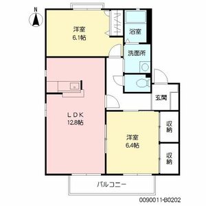 ユニゾン上富野 B棟 ** B0202号-2