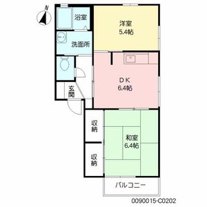 フレグランス大久保　Ｃ棟　＊＊ C0202号室