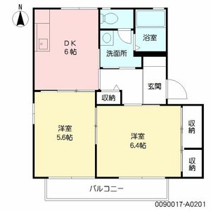 ヴィレッジＳ・Ｓ　Ａ棟 A0201号室